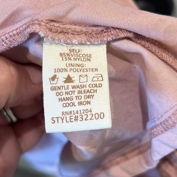 Hem and Thread Pink Dress - Picture 2 of 2